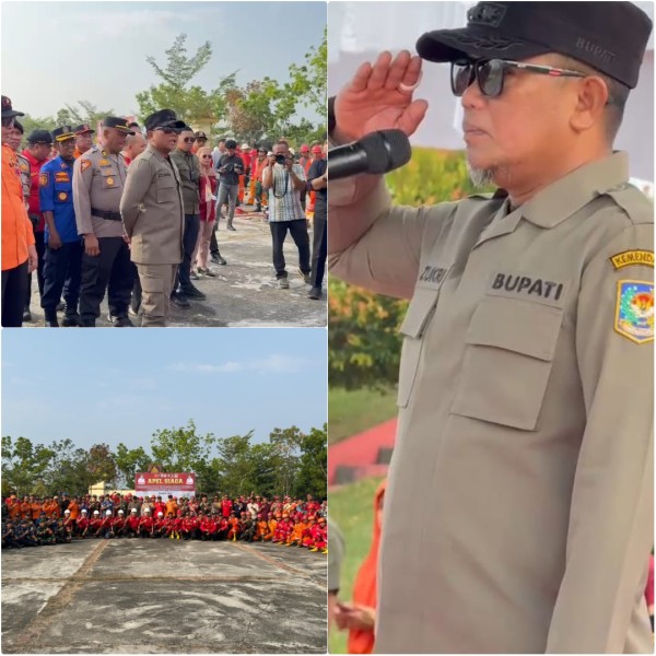 Bupati Pelalawan Pimpin Apel Siaga Karhutla Tahun 2025
