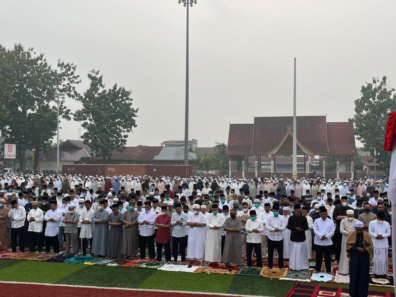 Di Tengah Ancaman Karhutla, Pemkab Pelalawan Gelar Shalat Istisqa Serentak: Memohon Hujan dan Keselamatan