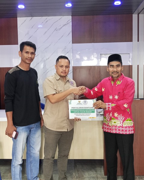 Komnas PA Pelalawan Terima Bantuan Baznas untuk Pendampingan Hukum Anak Kurang Mampu