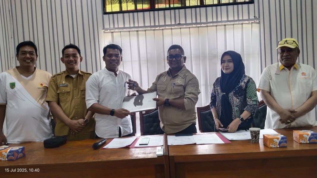 Sertijab KONI Rohil, Riwansyah Sebut Siap Bersaing Di Kancah Regional