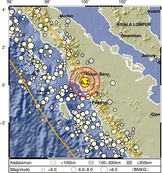 Gempa Bermagnitudo 6,2 Pasaman Barat Hingga Terasa Guncangan Ke Riau