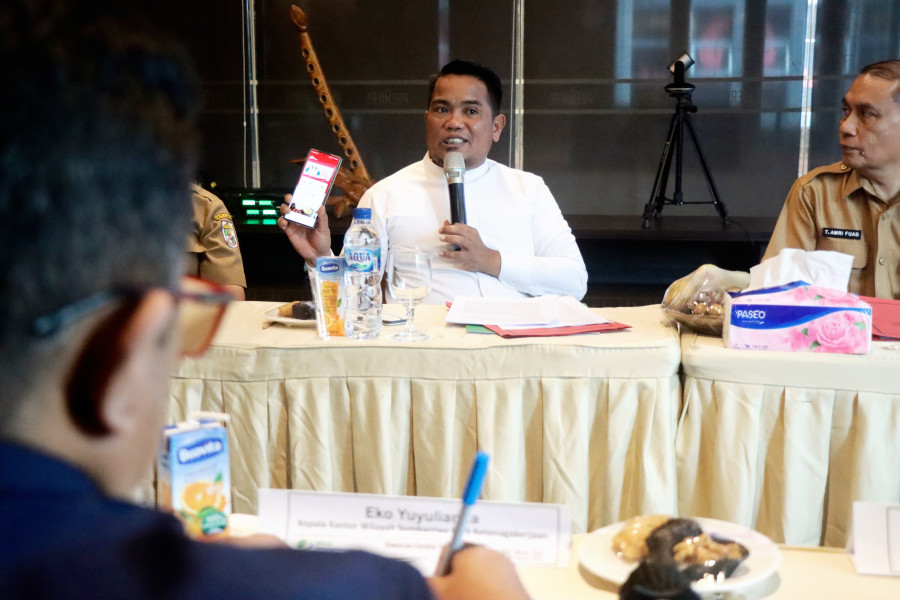Bupati Zukri Ikuti Wawancara Paritrana Award Propinsi Riau 2024
