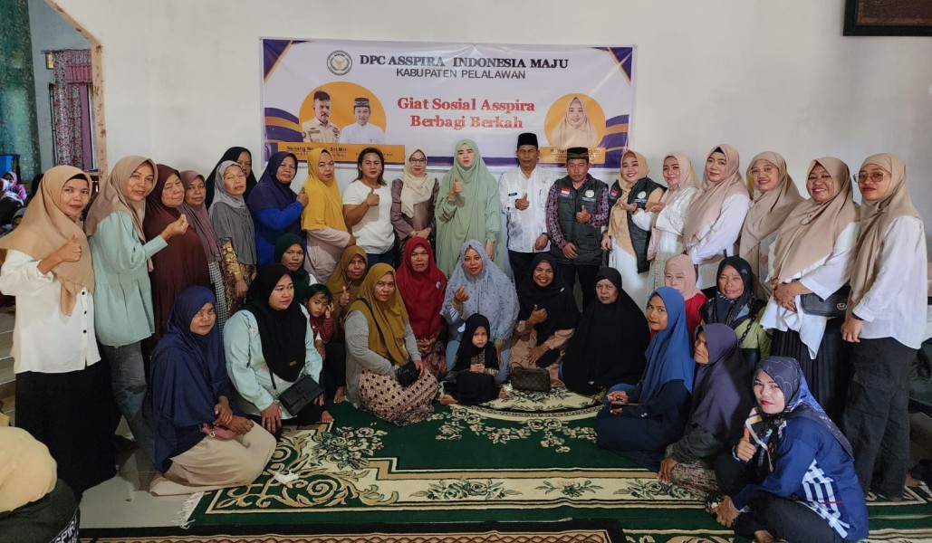 Dihadiri Ketua TP PKK Sella Pitaloka, Asspira Pelalawan Berbagi Keberkahan kepada 50 Kaum Dhuafa