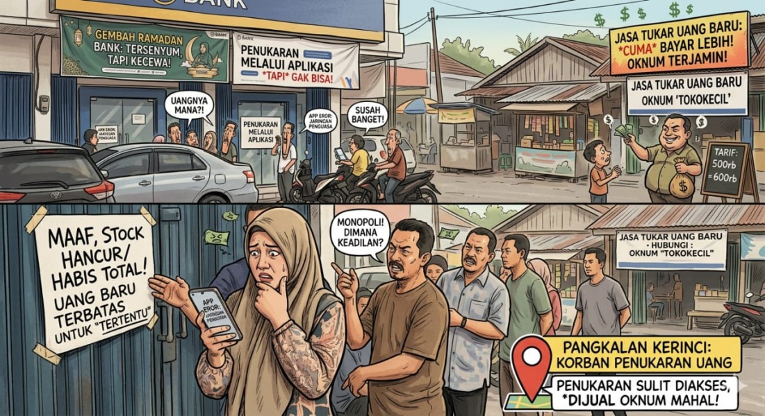 Warga Pangkalan Kerinci Kecewa, Penukaran Uang Sulit Diakses, Diduga Dimanfaatkan Oknum