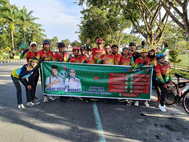 Nostalgia Sepeda dan Dukungan Politik: DR. H. Zulher Siapkan Kemenangan untuk Kampar