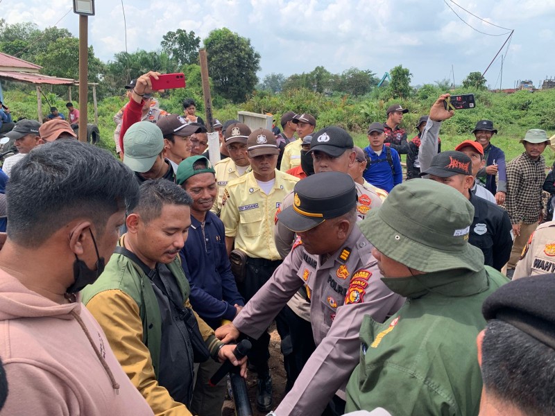 Puluhan Massa Lakukan Aksi Damai di PT Arara Abadi Distrik Teluk Meranti, Tuntut CSR Perusahaan