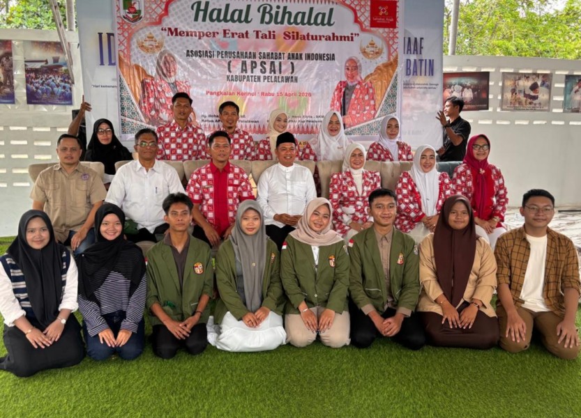 Halal Bihalal APSAI Jadi Momentum Kolaborasi Lindungi Anak di Pelalawan
