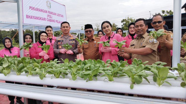 Bhayangkari Cabang Pelalawan Luncurkan Program Pekarangan Pangan Lestari Dukung Ketahanan Pangan Nasional