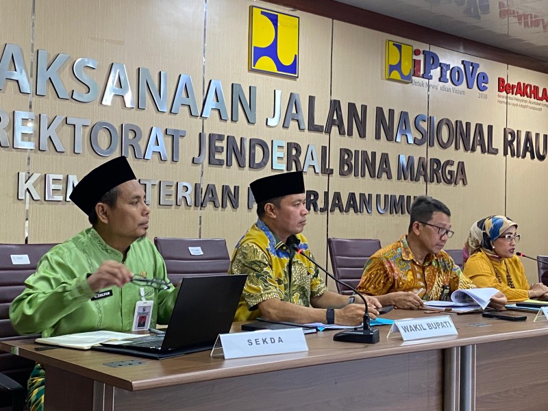 Wabup Tamrin Lakukan Pertemuan dengan BPJN Riau, Bahas Penanganan Banjir dan Drainase