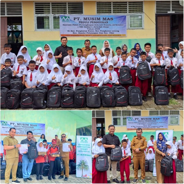PT Musim Mas Wujudkan Kepedulian Sosial Lewat Bantuan Perlengkapan Sekolah untuk 480 Pelajar