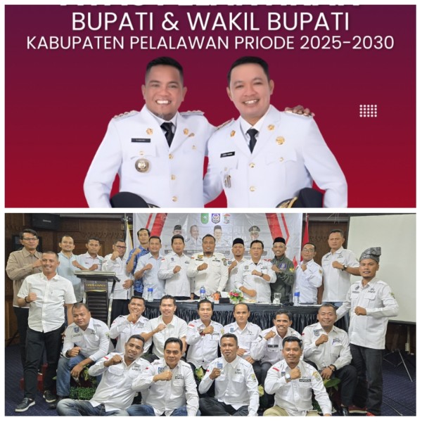 Bupati dan Wakil Bupati Pelalawan Terpilih Dilantik, Ketua APDESI Ucapkan Selamat dan Siap Berkolaborasi