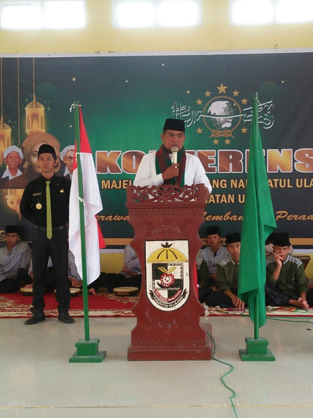 Bupati H Zukri Buka Secara Resmi Konferensi MWCNU Kecamatan Ukui