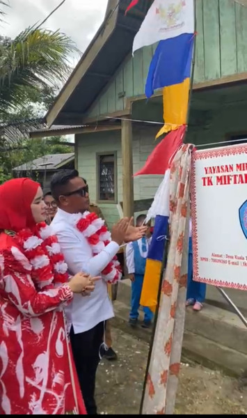 Bupati Pelalawan Resmikan TK Miftahul Jannah Desa  Kuala Tolam