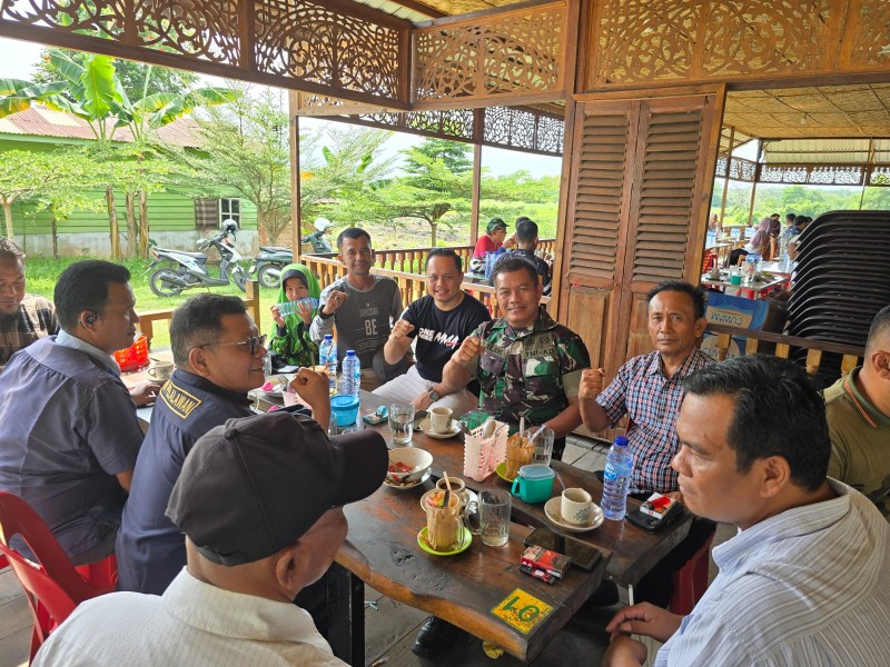 Kodim 0313/KPR Gelar Silaturahmi dan Coffee Morning Bersama Awak Media Pelalawan
