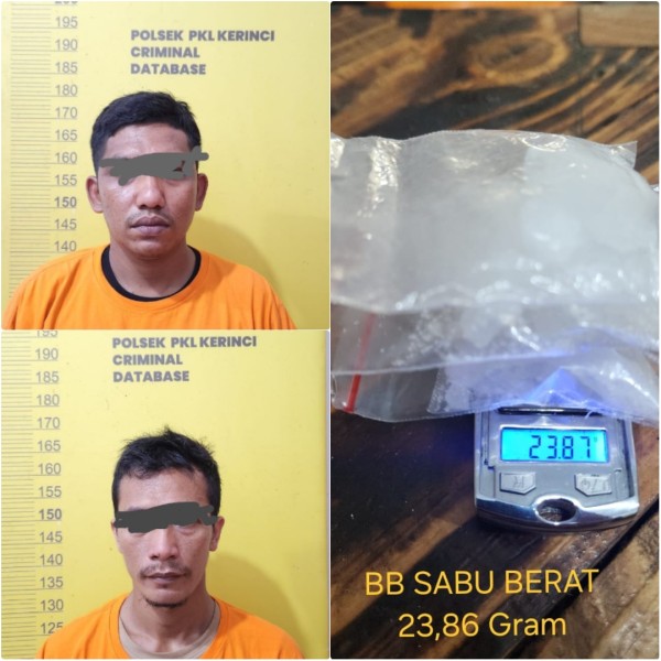 Polsek Pangkalan Kerinci Ringkus Dua Pengedar Narkoba Asal Kabupaten Asahan di Jalan Maharaja Indra