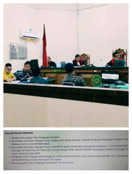 Kabulkan Gugatan Harsini, PN Pelalawan Sebut Oknum DPRD Telah Melakukan Perbuatan Melawan Hukum