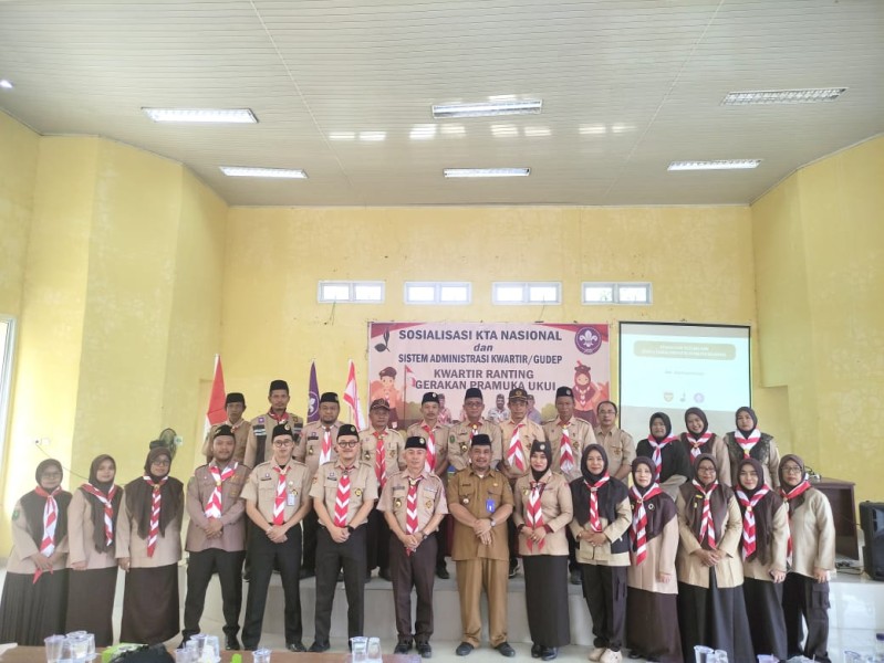 Camat Ukui H Joko Buka Kegiatan Sosialisasi KTA Nasional Gerakan Pramuka