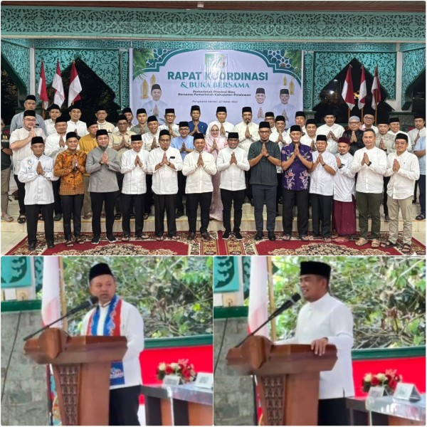 Rakor Bersama Gubernur Riau, Bupati H Zukri Minta Dukungan Infrastruktur Dari Pemprov Riau