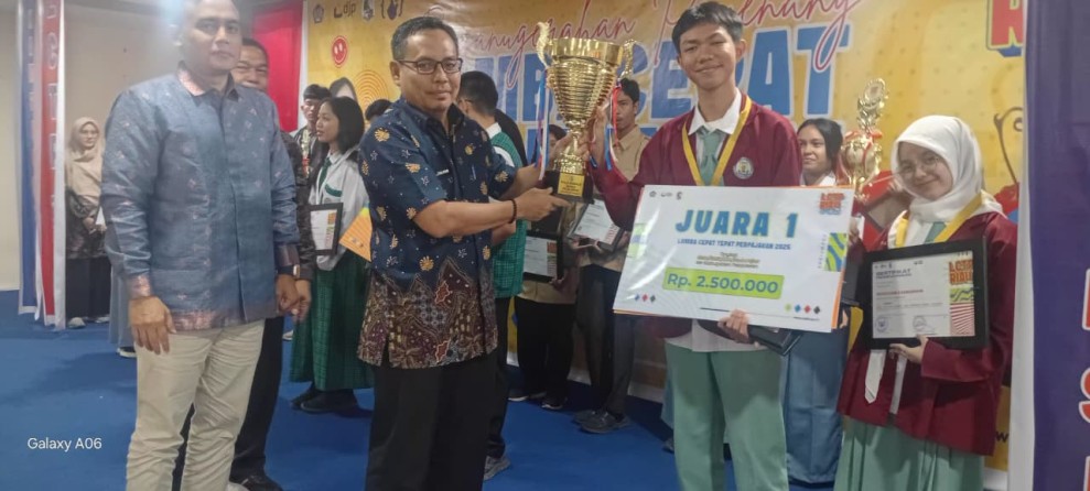Pj. Sekda Pelalawan Apresiasi Siswa dan Guru di Ajang Lomba Cepat Tepat Perpajakan