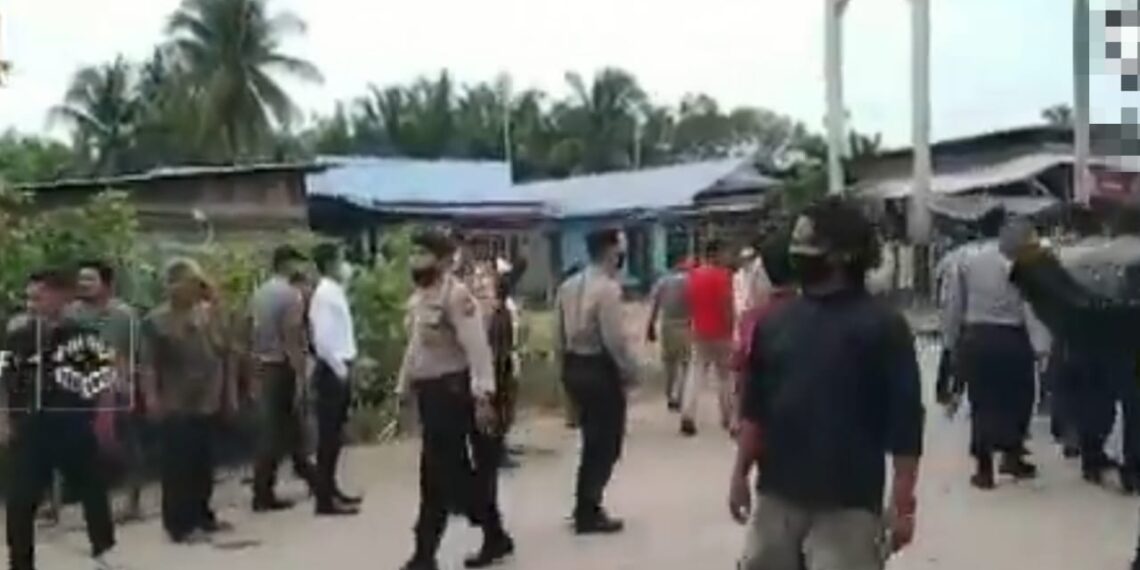 Bentrokan 2 Kelompok Buruh di Tapung Hulu Berhasil Diredam