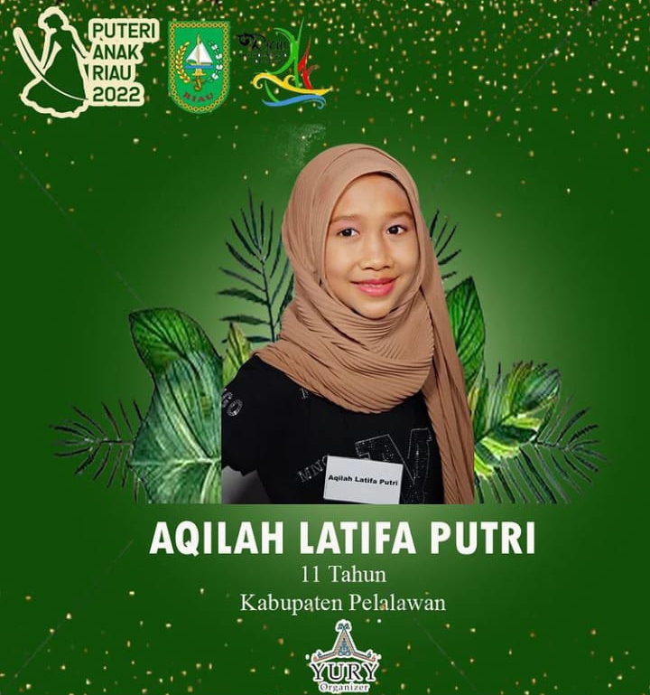 Aqila Latifa Putri Siswi SDN 013 Pangkalan Kerinci Lolos Grand Finalis Puteri Anak Riau